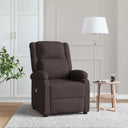 vidaXL Massage Chair Fabric Cream