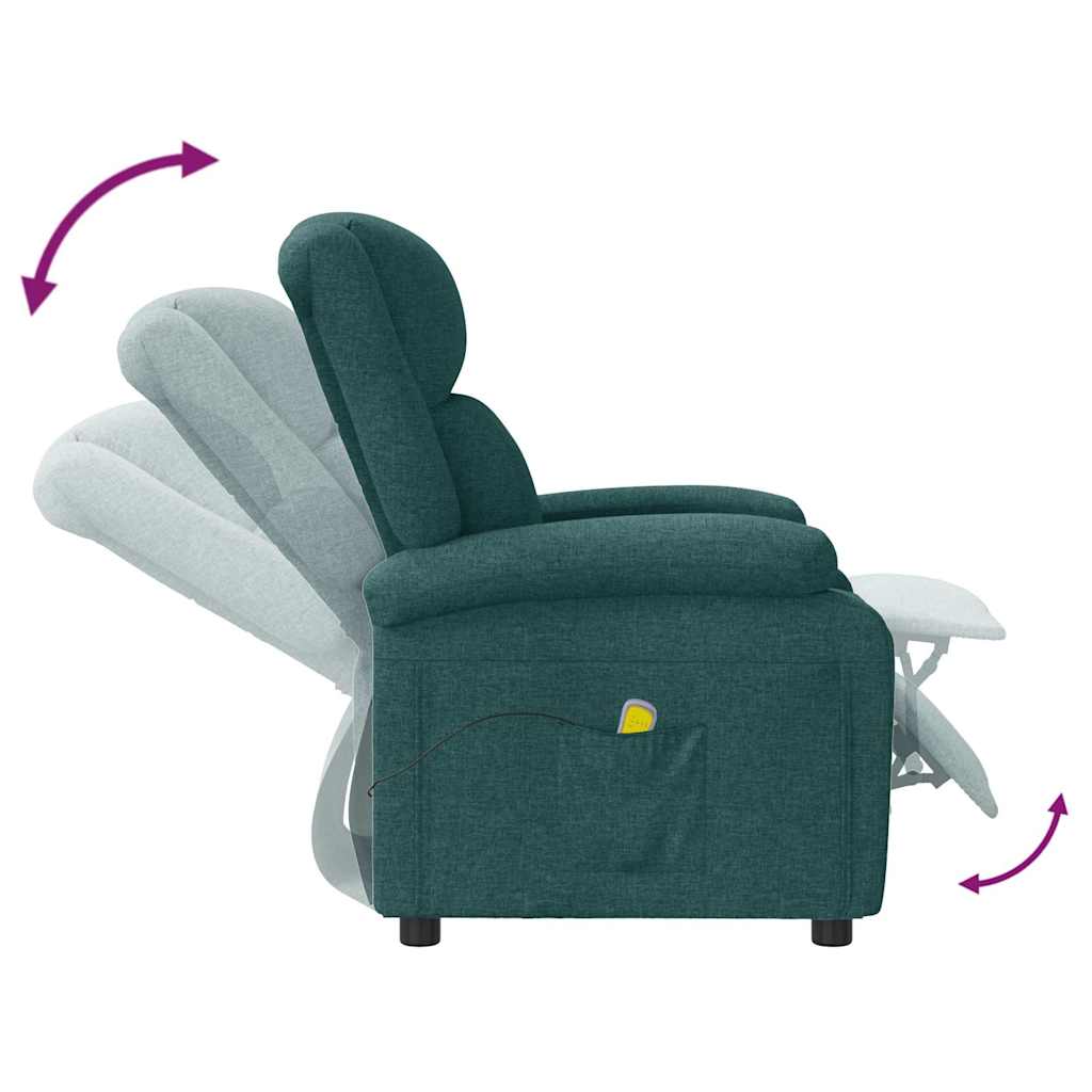 vidaXL Massage Chair Fabric Cream