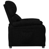 vidaXL Fauteuil verstelbaar stof zwart