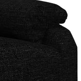 vidaXL Fauteuil verstelbaar stof zwart