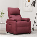 vidaXL Fauteuil verstelbaar stof zwart