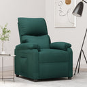 vidaXL Fauteuil verstelbaar stof zwart