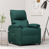 vidaXL Fauteuil verstelbaar stof zwart