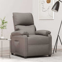 vidaXL Fauteuil verstelbaar stof zwart