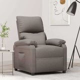 vidaXL Fauteuil verstelbaar stof zwart