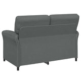 vidaXL Sofa Set 2 pcs Light Grey Fabric