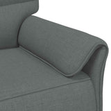 vidaXL Sofa Set 2 pcs Light Grey Fabric