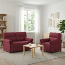 vidaXL Sofa Set 2 pcs Light Grey Fabric