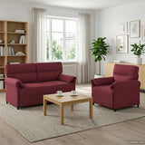 vidaXL Sofa Set 2 pcs Light Grey Fabric