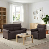 vidaXL Sofa Set 2 pcs Light Grey Fabric