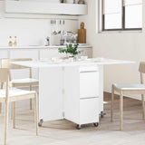 vidaXL Dining table 2 pcs 140 x 80 x 77 cm Engineered wood White Rectangular