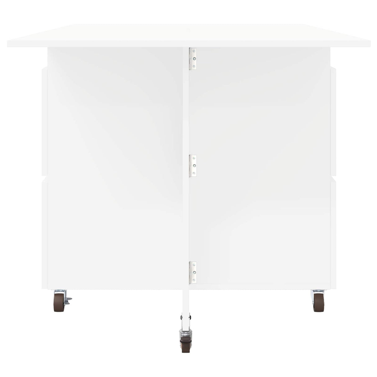 vidaXL Dining table 2 pcs 140 x 80 x 77 cm Engineered wood White Rectangular
