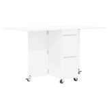 vidaXL Dining table 2 pcs 140 x 80 x 77 cm Engineered wood White Rectangular