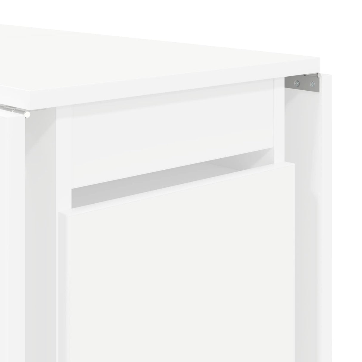 vidaXL Dining table 2 pcs 140 x 80 x 77 cm Engineered wood White Rectangular