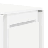 vidaXL Dining table 2 pcs 140 x 80 x 77 cm Engineered wood White Rectangular