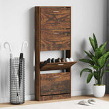 vidaXL Schoenenkast 59x17x169 cm bewerkt hout hoogglans wit