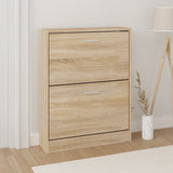 vidaXL Schoenenkast 59x17x169 cm bewerkt hout hoogglans wit