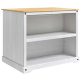 vidaXL Keuken Trolley met plank 2 pcs Honingwas 112 x 77 x 91,5 cm