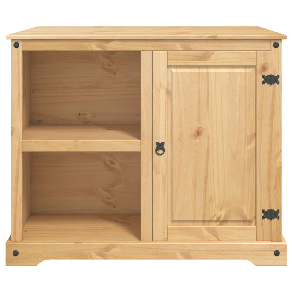 vidaXL Keuken Trolley met plank 2 pcs Honingwas 112 x 77 x 91,5 cm