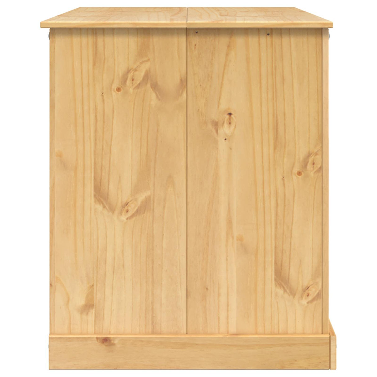 vidaXL Keuken Trolley met plank 2 pcs Honingwas 112 x 77 x 91,5 cm