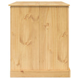 vidaXL Keuken Trolley met plank 2 pcs Honingwas 112 x 77 x 91,5 cm