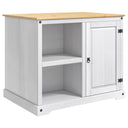 vidaXL Keuken Trolley met plank 2 pcs Honingwas 112 x 77 x 91,5 cm