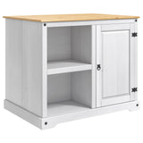 vidaXL Keuken Trolley met plank 2 pcs Honingwas 112 x 77 x 91,5 cm