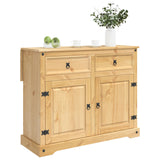 vidaXL Keuken Trolley met lade 2 pcs Honingwas 112 x 70 x 91,5 cm