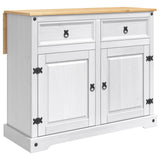 vidaXL Keuken Trolley met lade 2 pcs Honingwas 112 x 70 x 91,5 cm