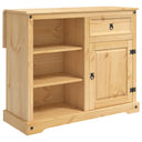 vidaXL Keuken Trolley met lade 2 pcs Honingwas 112 x 70 x 91,5 cm