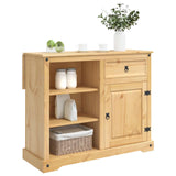 vidaXL Keuken Trolley met lade 2 pcs Honingwas 112 x 70 x 91,5 cm