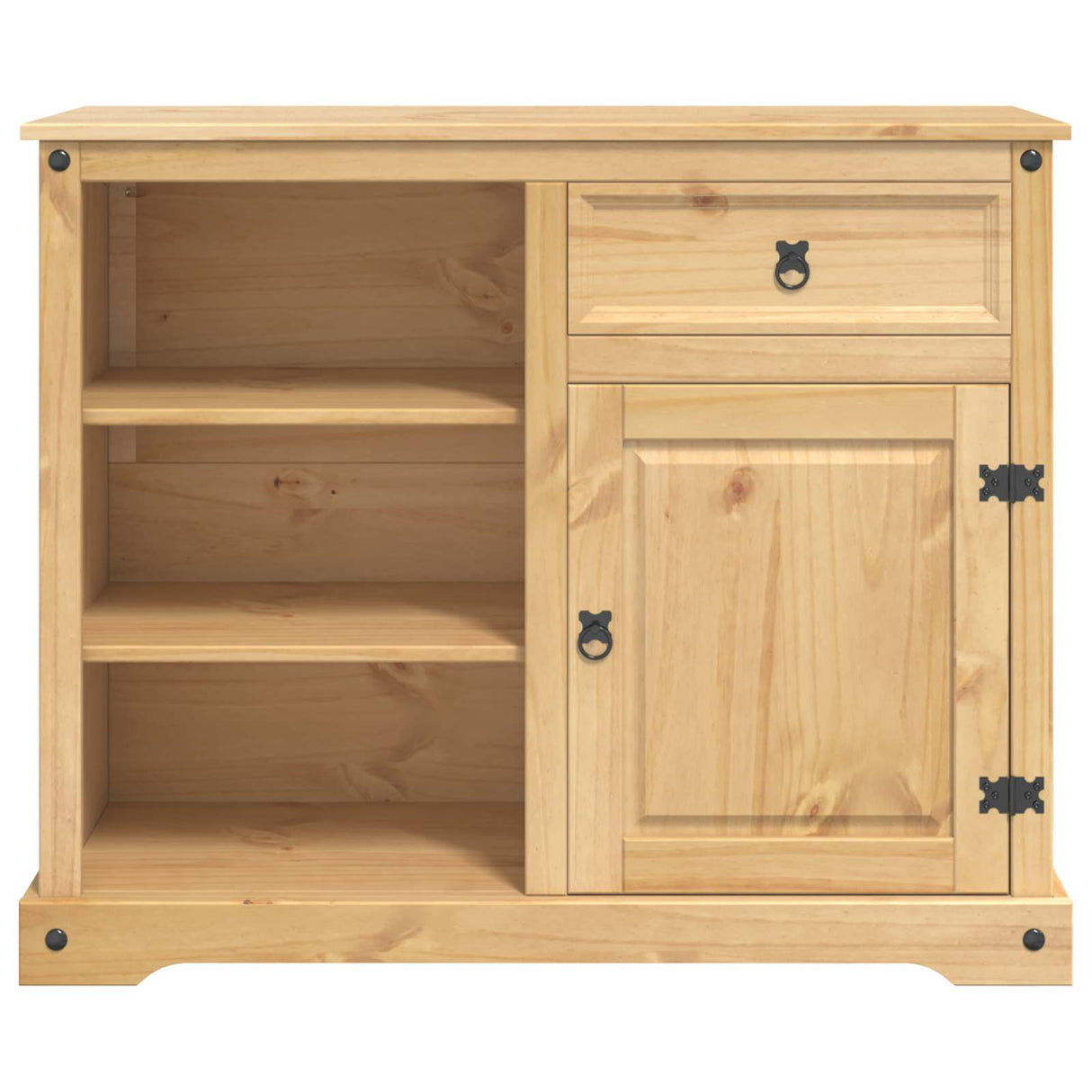 vidaXL Keuken Trolley met lade 2 pcs Honingwas 112 x 70 x 91,5 cm