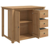vidaXL Kitchen Trolley with Drawer PANAMA 2 pcs Honeycomb 112 x 77 x 90 cm