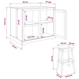 vidaXL Keuken eiland set met plank 3 pcs Honingwas Massief grenen