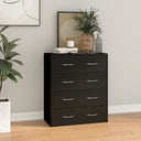vidaXL Dressoir met 4 lades 60x30,5x71 cm eikenkleur