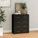 vidaXL Dressoir met 4 lades 60x30,5x71 cm eikenkleur