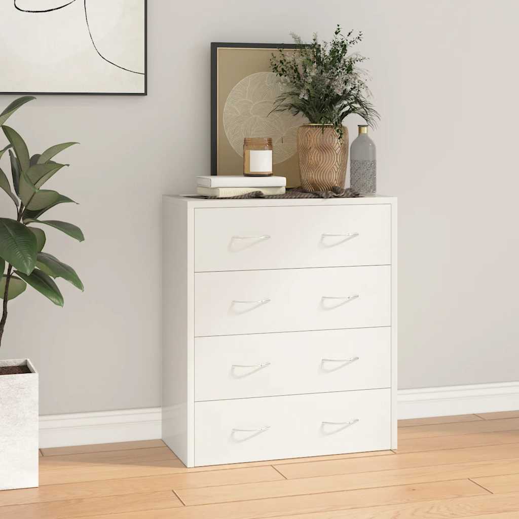 vidaXL Dressoir met 4 lades 60x30,5x71 cm eikenkleur