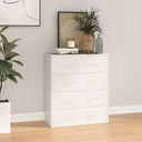 vidaXL Dressoir met 4 lades 60x30,5x71 cm eikenkleur