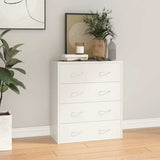 vidaXL Dressoir met 4 lades 60x30,5x71 cm eikenkleur