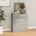 vidaXL Dressoir met 4 lades 60x30,5x71 cm eikenkleur