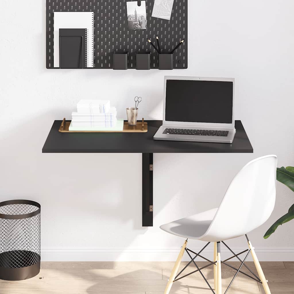 vidaXL Wandtafel inklapbaar 100x60 cm eikenkleurig