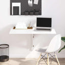 vidaXL Wandtafel inklapbaar 100x60 cm eikenkleurig