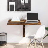 vidaXL Wandtafel inklapbaar 100x60 cm eikenkleurig