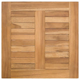 vidaXL Folding Deck Chair 2 pcs Natural Solid Teak Wood
