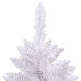 vidaXL Kunstmatige Hinged Kerstboom Wit 180 cm PVC en Staal
