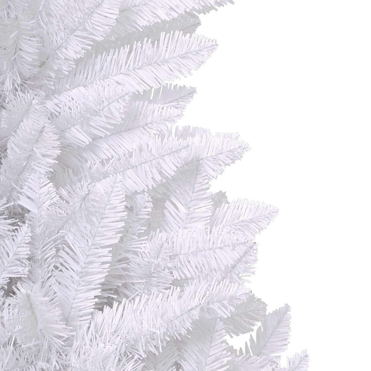 vidaXL Kunstmatige Hinged Kerstboom Wit 180 cm PVC en Staal