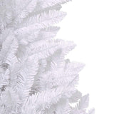 vidaXL Kunstmatige Hinged Kerstboom Wit 180 cm PVC en Staal