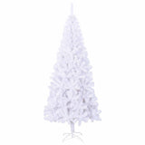 vidaXL Artificial Christmas Tree with 300 LED White 180 cm PVC and Steel