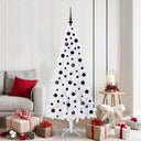 vidaXL Artificial Christmas Tree with 300 LED White 180 cm PVC and Steel