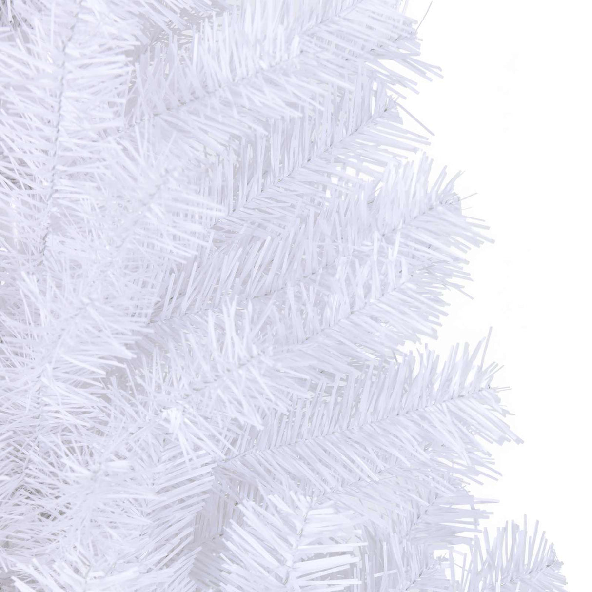 vidaXL Kunstkerstboom met 300 LED Wit 210 cm PVC en Staal